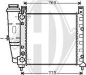 Diederichs DCM1890 - Radiator, engine cooling autospares.lv