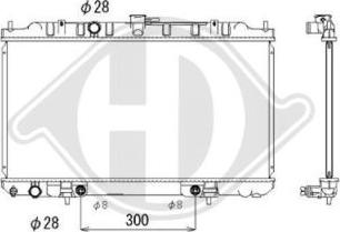 Diederichs DCM1860 - Radiator, engine cooling autospares.lv