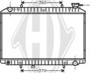 Diederichs DCM1809 - Radiator, engine cooling autospares.lv