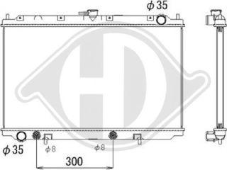 Diederichs DCM1819 - Radiator, engine cooling autospares.lv