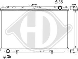 Diederichs DCM1816 - Radiator, engine cooling autospares.lv