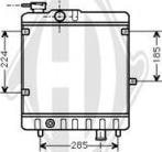 Diederichs DCM1889 - Radiator, engine cooling autospares.lv