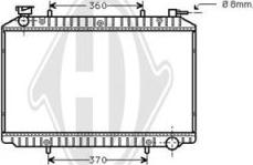 Diederichs DCM1821 - Radiator, engine cooling autospares.lv