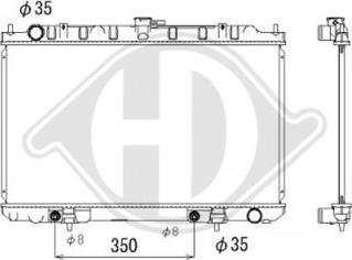 Diederichs DCM1877 - Radiator, engine cooling autospares.lv