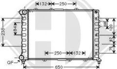 Diederichs DCM1359 - Radiator, engine cooling autospares.lv