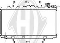 Diederichs DCM1796 - Radiator, engine cooling autospares.lv