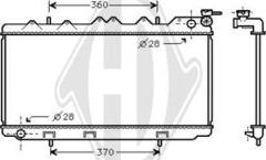 Diederichs DCM1793 - Radiator, engine cooling autospares.lv