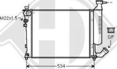 Diederichs DCM1712 - Radiator, engine cooling autospares.lv