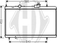 Diederichs DCM1734 - Radiator, engine cooling autospares.lv