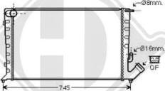 Diederichs DCM1733 - Radiator, engine cooling autospares.lv