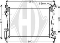 Diederichs DCM1737 - Radiator, engine cooling autospares.lv