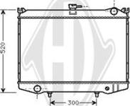 Diederichs DCM1775 - Radiator, engine cooling autospares.lv