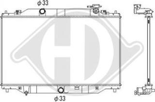 Diederichs DCM3947 - Radiator, engine cooling autospares.lv