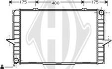 Diederichs DCM3497 - Radiator, engine cooling autospares.lv