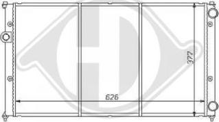 Diederichs DCM3412 - Radiator, engine cooling autospares.lv