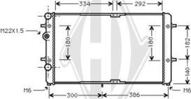 Diederichs DCM3432 - Radiator, engine cooling autospares.lv