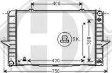 Diederichs DCM3502 - Radiator, engine cooling autospares.lv