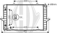 Diederichs DCM3507 - Radiator, engine cooling autospares.lv