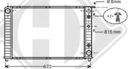 Diederichs DCM3513 - Radiator, engine cooling autospares.lv