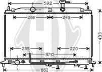 Diederichs DCM3695 - Radiator, engine cooling autospares.lv