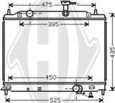 Diederichs DCM3692 - Radiator, engine cooling autospares.lv