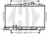 Diederichs DCM3642 - Radiator, engine cooling autospares.lv