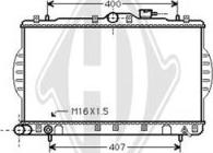 Diederichs DCM3659 - Radiator, engine cooling autospares.lv