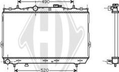 Diederichs DCM3660 - Radiator, engine cooling autospares.lv