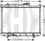 Diederichs DCM3095 - Radiator, engine cooling autospares.lv