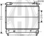 Diederichs DCM3096 - Radiator, engine cooling autospares.lv