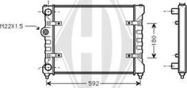 Diederichs DCM3004 - Radiator, engine cooling autospares.lv