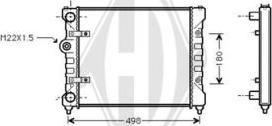 Diederichs DCM3003 - Radiator, engine cooling autospares.lv