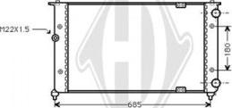 Diederichs DCM3002 - Radiator, engine cooling autospares.lv