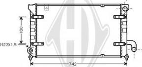 Diederichs DCM3007 - Radiator, engine cooling autospares.lv