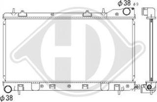 Diederichs DCM3029 - Radiator, engine cooling autospares.lv