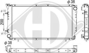 Diederichs DCM3022 - Radiator, engine cooling autospares.lv