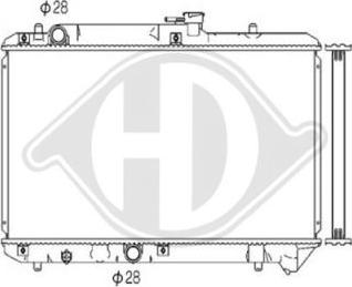 Diederichs DCM3073 - Radiator, engine cooling autospares.lv