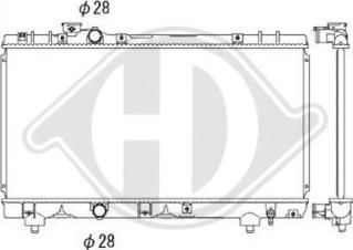 Diederichs DCM3194 - Radiator, engine cooling autospares.lv