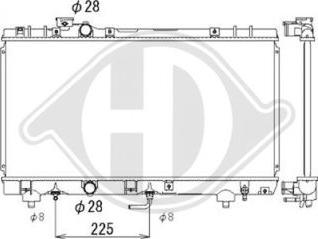 Diederichs DCM3195 - Radiator, engine cooling autospares.lv