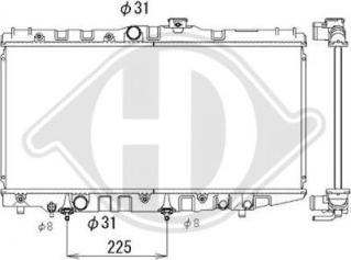 Diederichs DCM3145 - Radiator, engine cooling autospares.lv