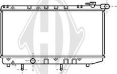 Diederichs DCM3146 - Radiator, engine cooling autospares.lv