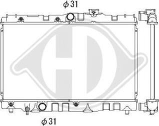 Diederichs DCM3142 - Radiator, engine cooling autospares.lv