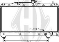 Diederichs DCM3165 - Radiator, engine cooling autospares.lv