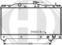 Diederichs DCM3179 - Radiator, engine cooling autospares.lv