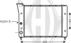 Diederichs DCM3394 - Radiator, engine cooling autospares.lv