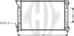 Diederichs DCM3390 - Radiator, engine cooling autospares.lv