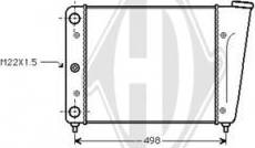 Diederichs DCM3361 - Radiator, engine cooling autospares.lv