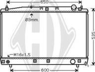 Diederichs DCM3316 - Radiator, engine cooling autospares.lv