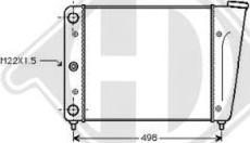 Diederichs DCM3374 - Radiator, engine cooling autospares.lv