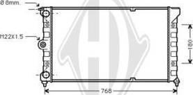 Diederichs DCM3375 - Radiator, engine cooling autospares.lv